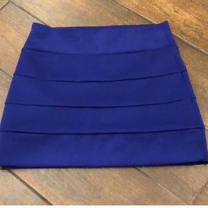 Blue mini skirt
